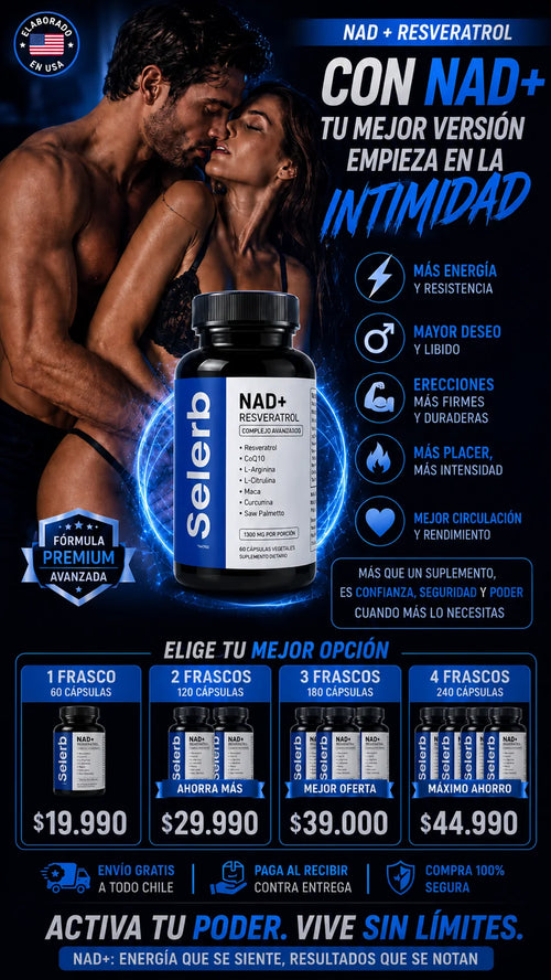 NAD+ Vitalidad Masculina - 60 CAPSULAS