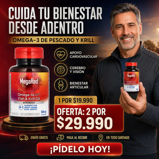 MegaRed Omega 3 Fish & Krill Oil